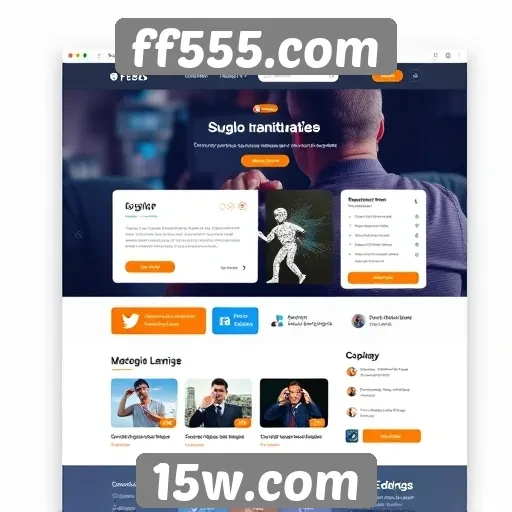 Explorando a interface do usuário de ff555.com